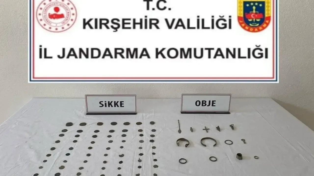 Kırşehir'de tarihi eser operasyonunda Roma ve Bizans sikkeleri ele geçirildi