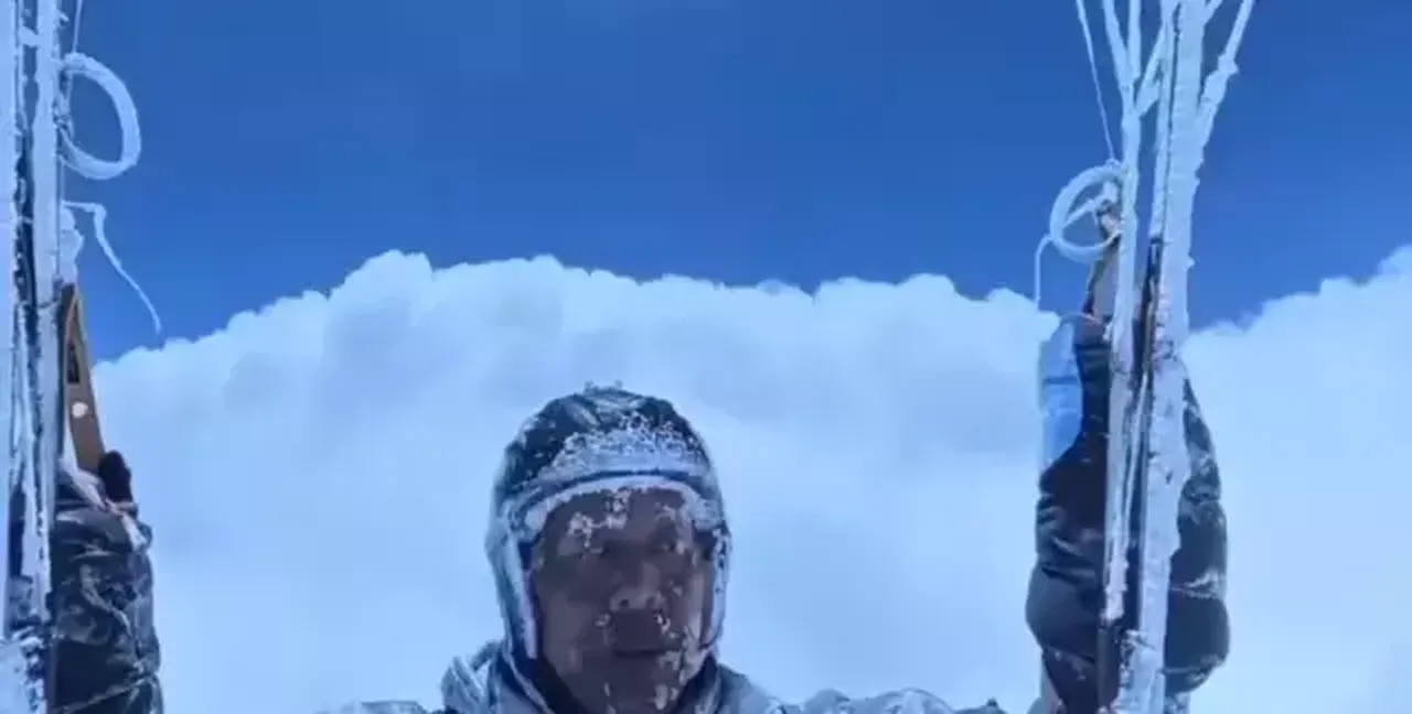 Hava akımı paraşütçüyü sivil hava sahasına sürükledi, donmaktan son anda kurtuldu