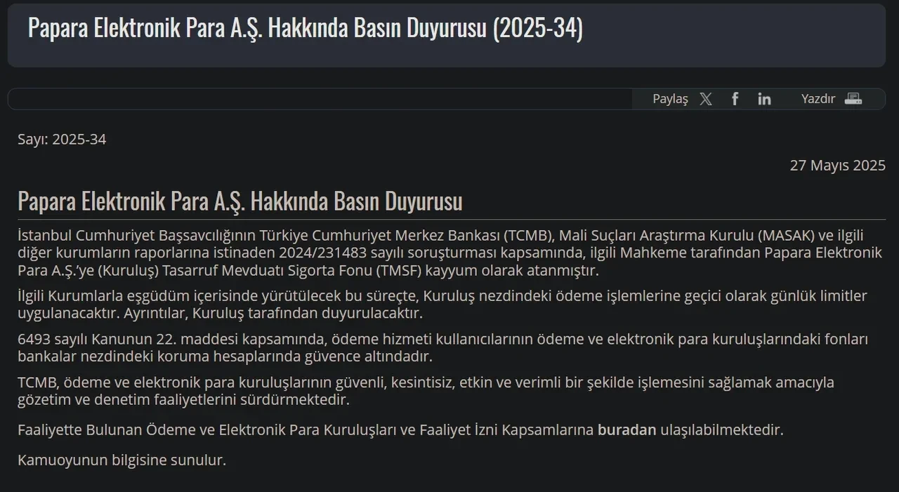 Papara hesabındaki paralar ne olacak? Para çekme işlemi yapacaklar dikkat