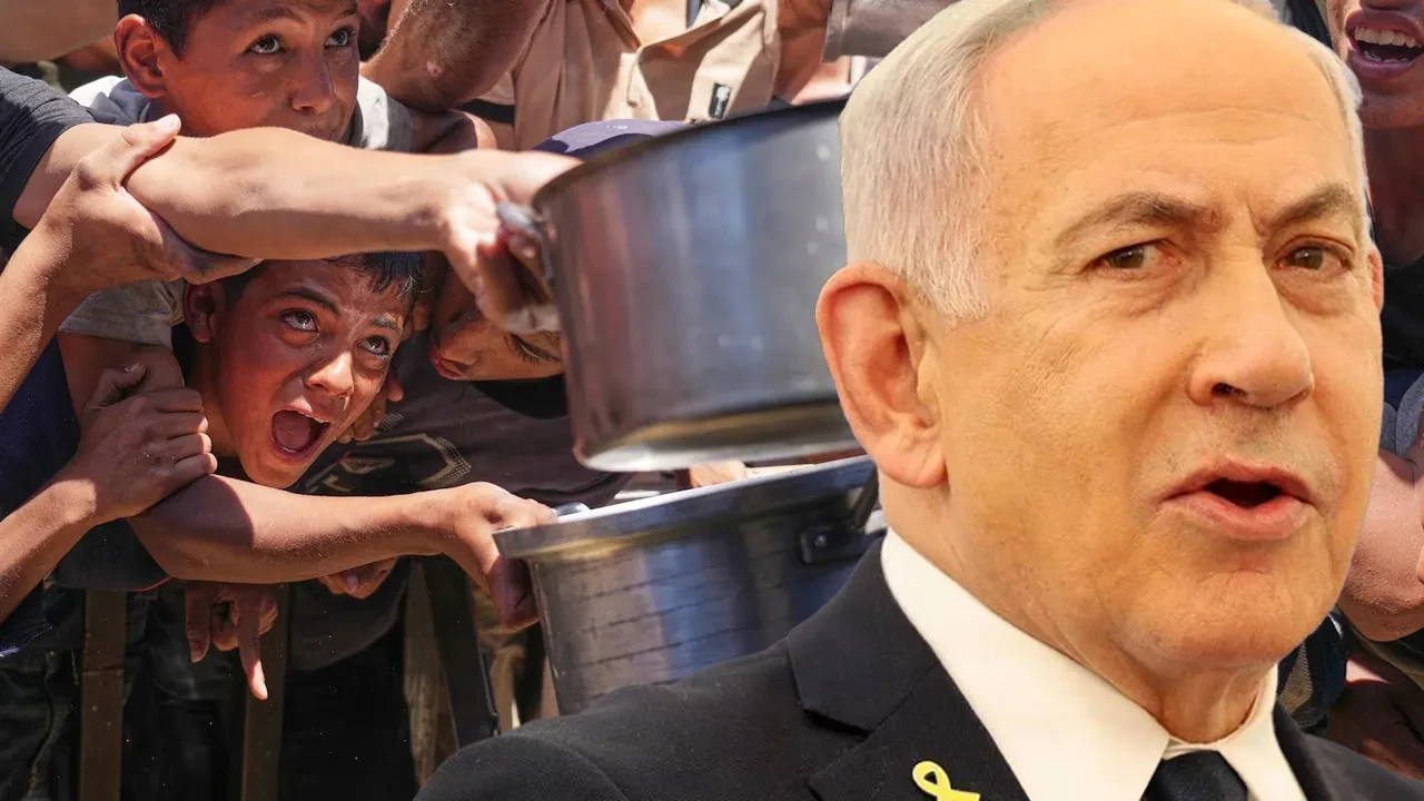 Açlık zulmü yüzüne vurulan Netanyahu kem küm etti! İftiraya sığındı 