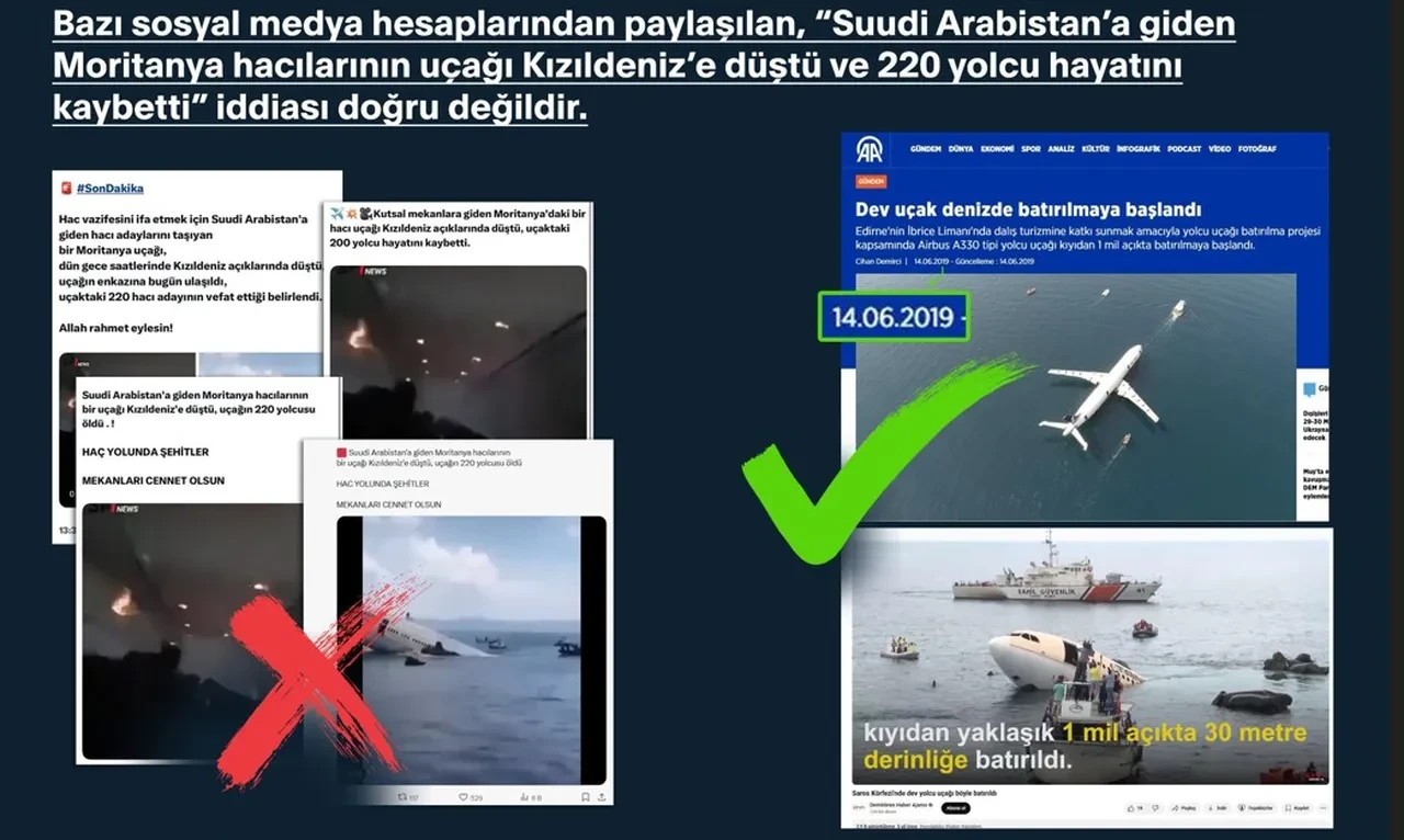 Hacıları taşıyan uçak düştü iddiası! DMM'den yalanlama geldi