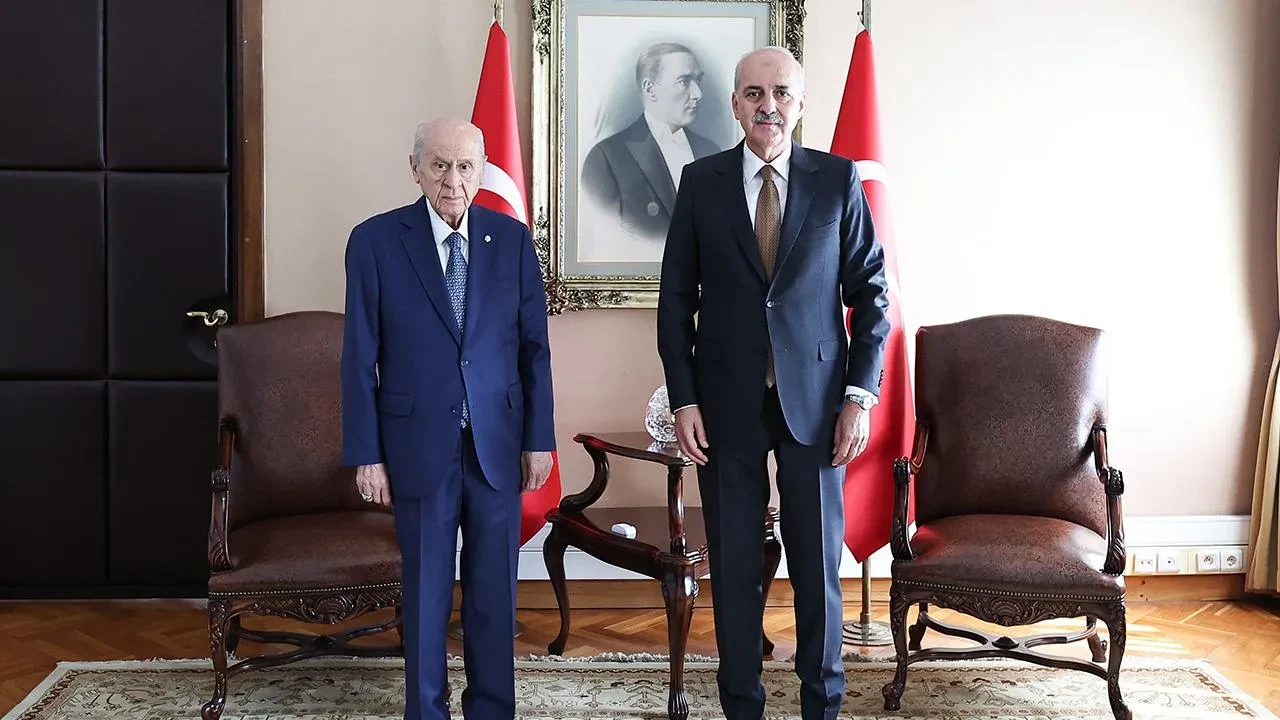 TBMM Başkanı Kurtulmuş'tan MHP lideri Bahçeli'ye ziyaret! 