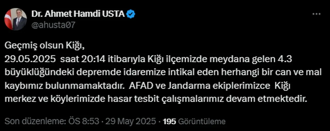 Bingöl'de korkutan deprem