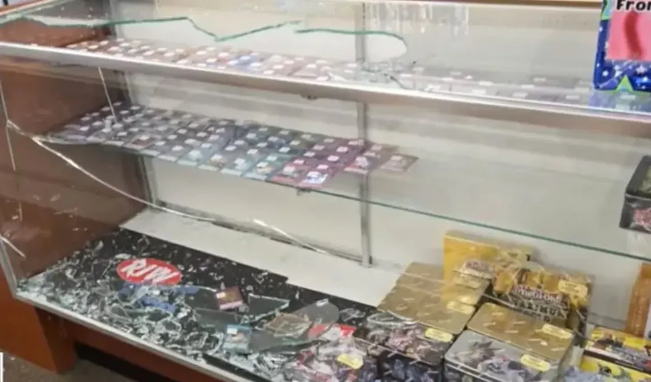 Çekiçle girdikleri mağazalardan binlerce dolarlık Pokemon kartları çaldılar