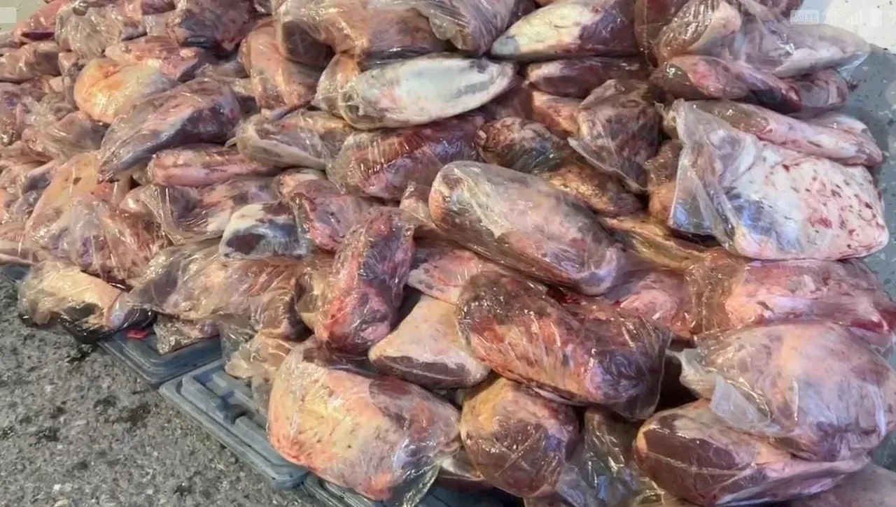 Mide bulandıran görüntüler: Tonlarca ele geçirildi! Ne eti olduğu bile belli değil