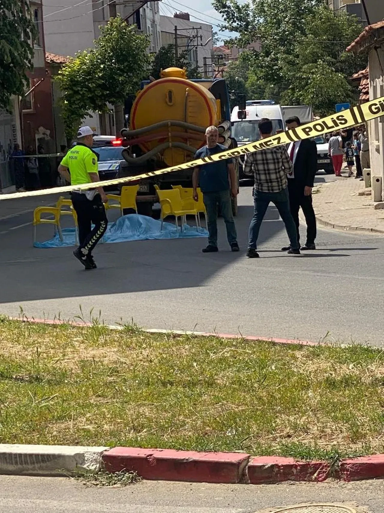 Tekirdağ'da feci kaza! Yaşlı kadın vidanjörün altında can verdi