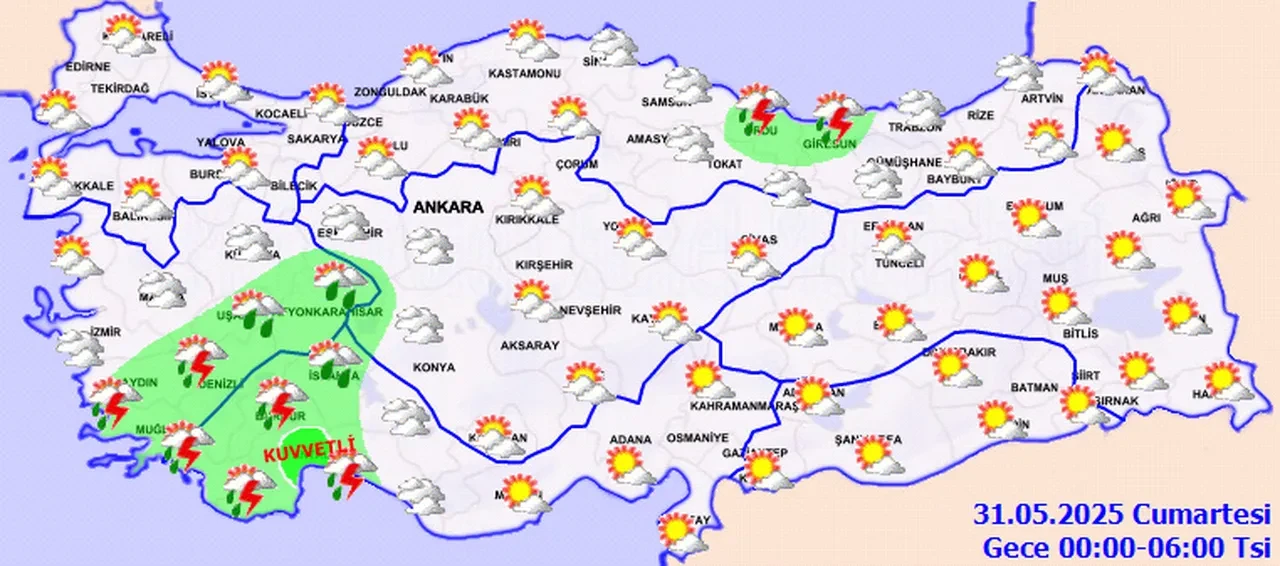 Meteoroloji uyardı! 14 il için sarı alarm verildi! Kuvvetli sağanak geliyor! İşte 30 Mayıs 2025 il il hava durumu