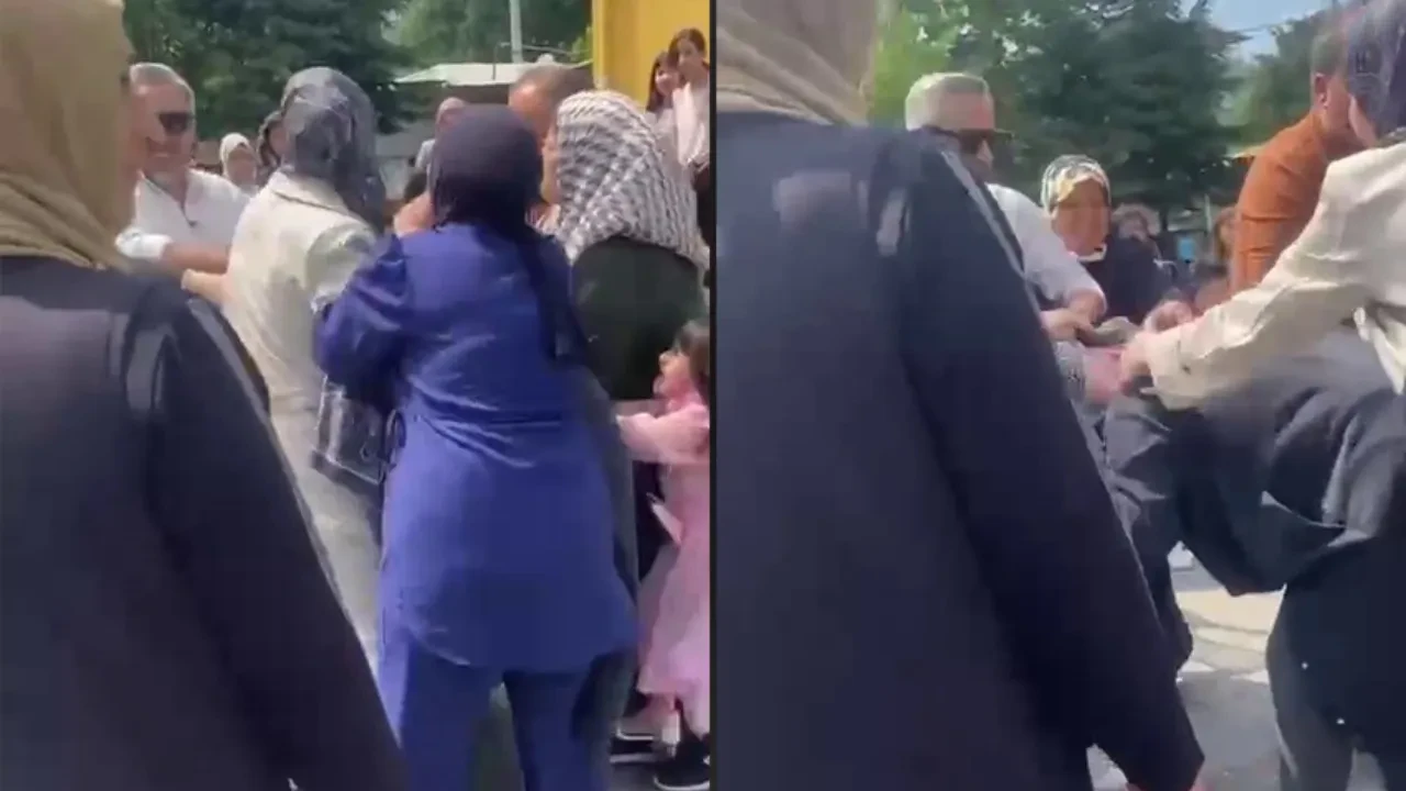 Okuma bayramında veliler birbirine girdi! Çocuklar korku dolu anlar yaşadı