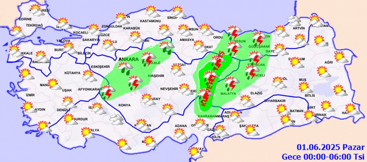 Meteoroloji saat verip uyardı! 19 il için sarı alarm! Gök gürleyecek! İşte 31 Mayıs 2025 il il hava durumu