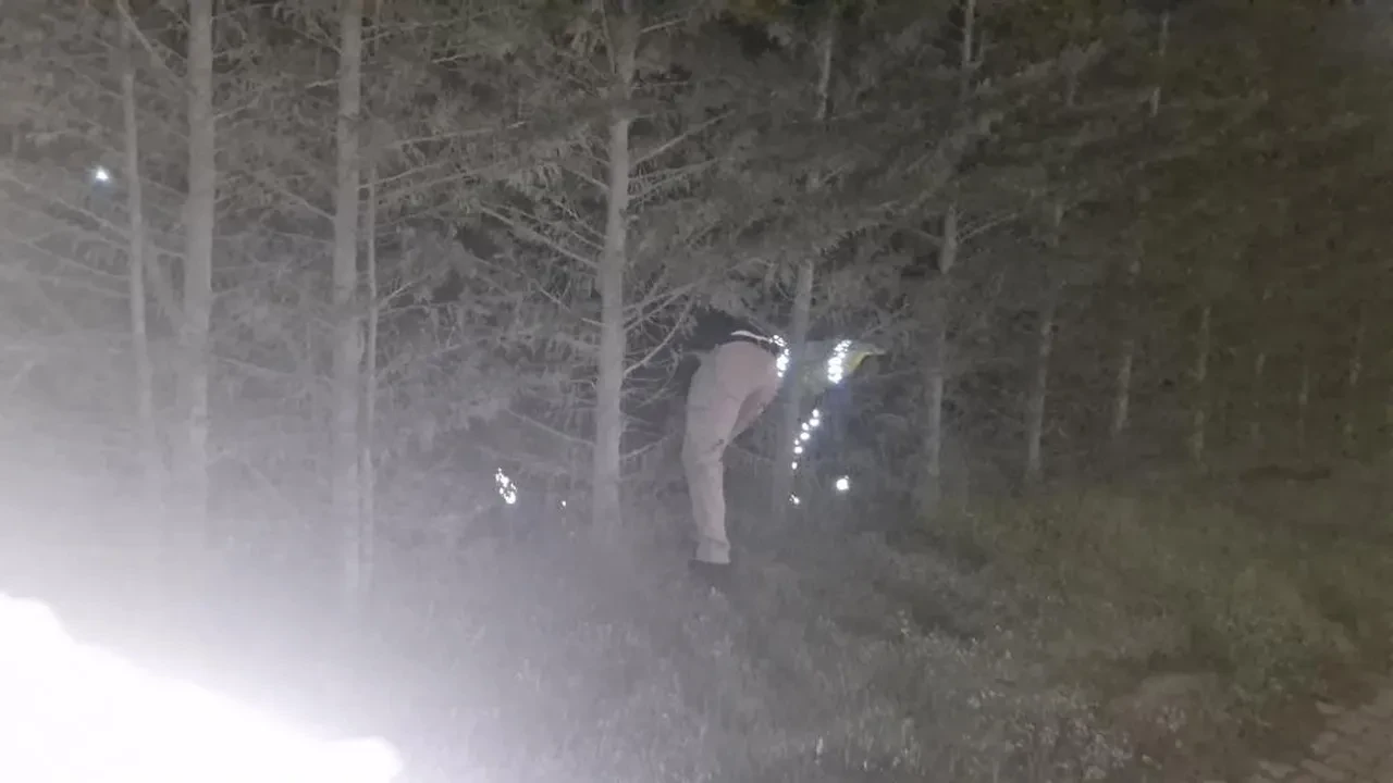 Polis kovalamacasında sürpriz son! Şüpheli ile birlikte bataklığa düştüler