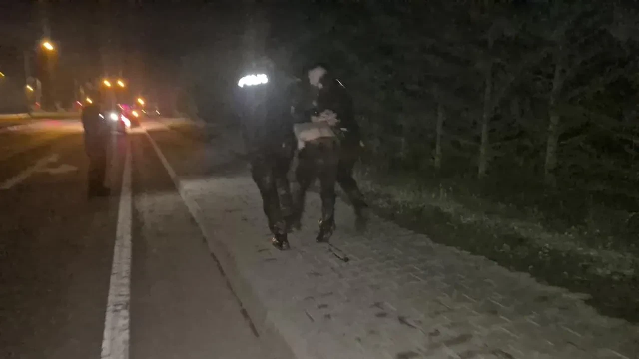 Polis kovalamacasında sürpriz son! Şüpheli ile birlikte bataklığa düştüler