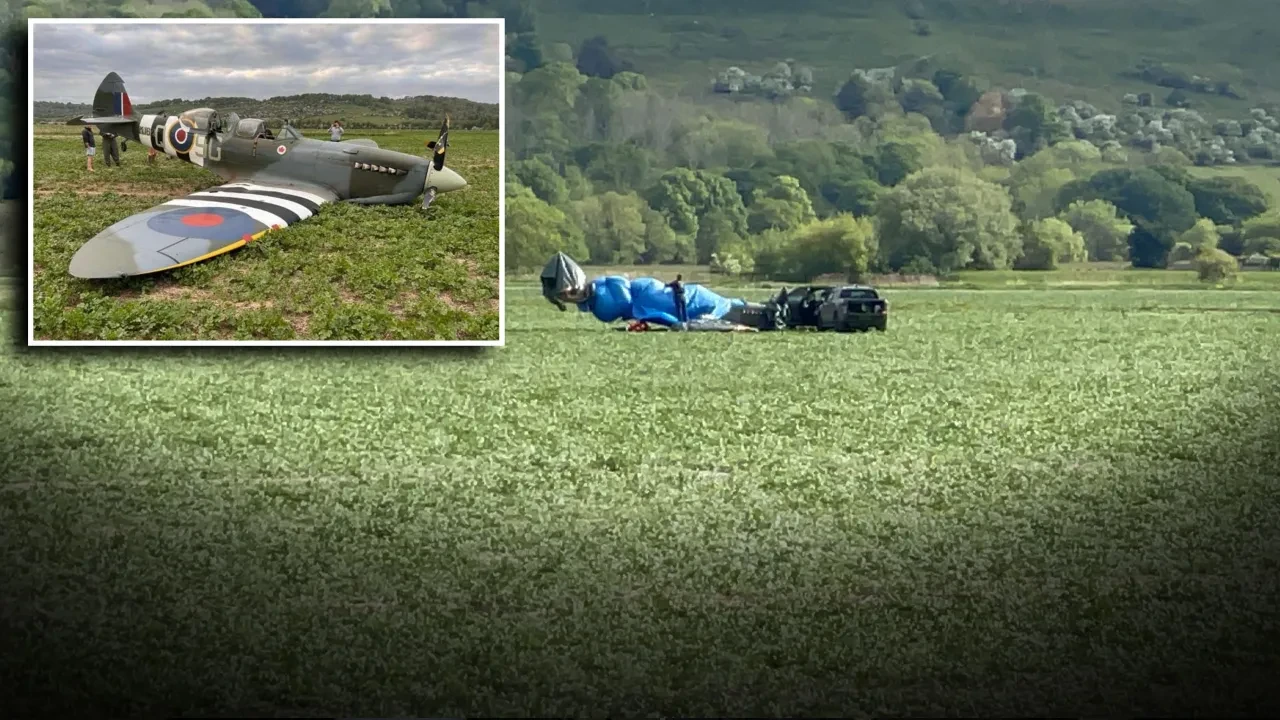 Tarihi uçak havada arızalandı! Kahraman pilotun manevrası faciayı önledi