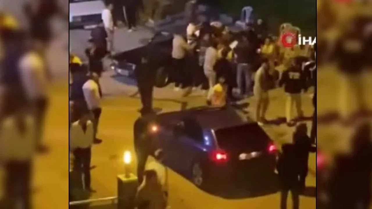 Ankara’da asker eğlencesinde çıkan kavga kamerada