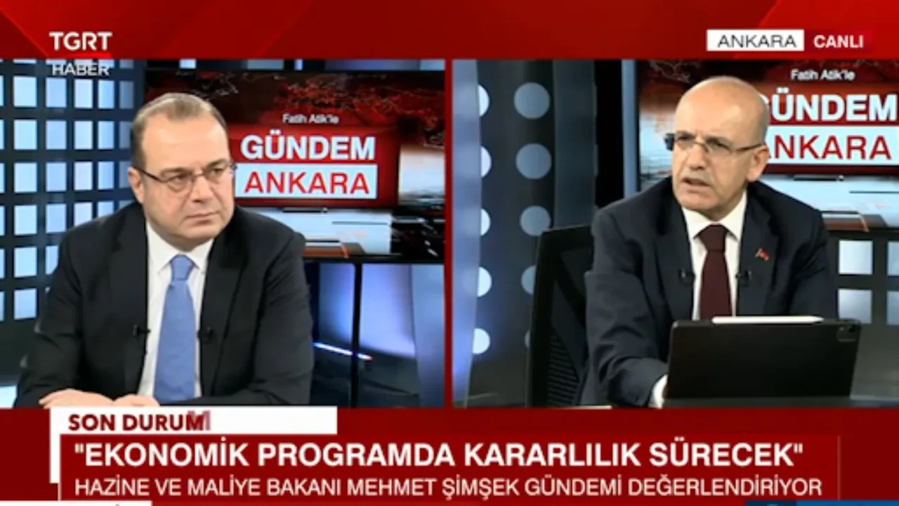 Cari açık düşecek mi? Bakan Şimşek TGRT Haber canlı yayınında açıkladı