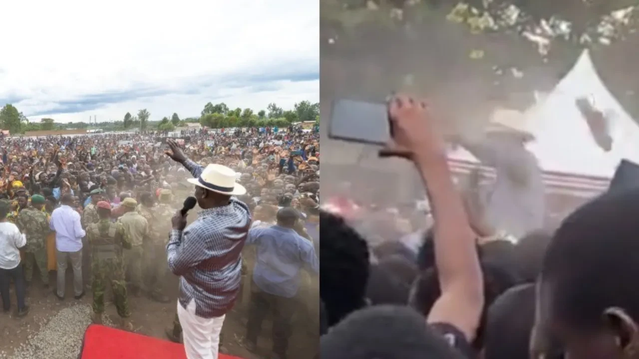 Hayat pahalılığı üzerine konuşurken Devlet Başkanı Ruto'ya ayakkabılı saldırı