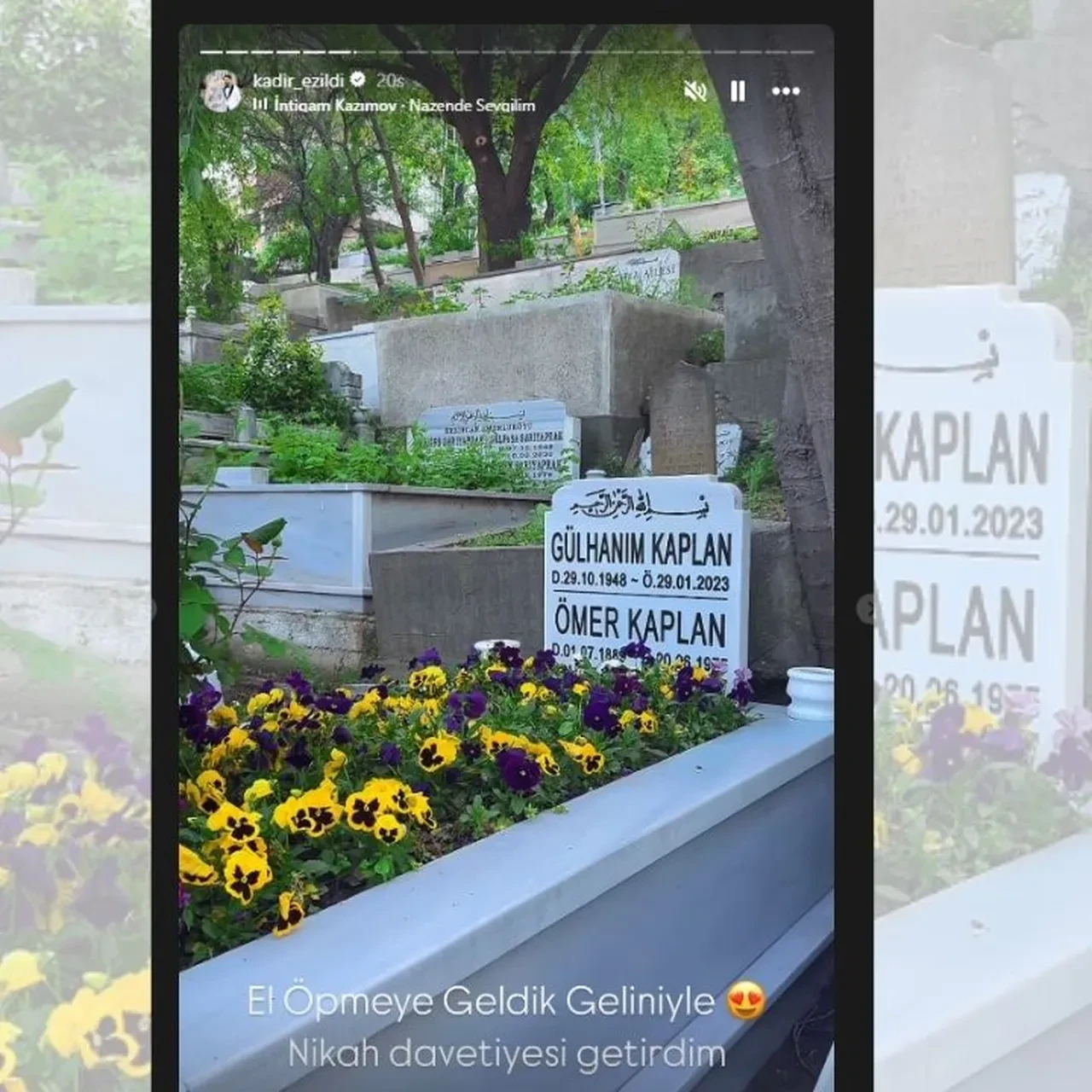 Kadir Ezildi ile Gamze Türkmen evlendi! Nikahtan ilk kare geldi 