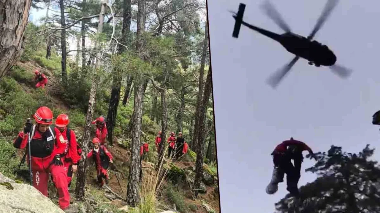  Kayıp dağcının cansız bedeni zirvede bulundu! Cesedi helikopter desteğiyle alınabildi