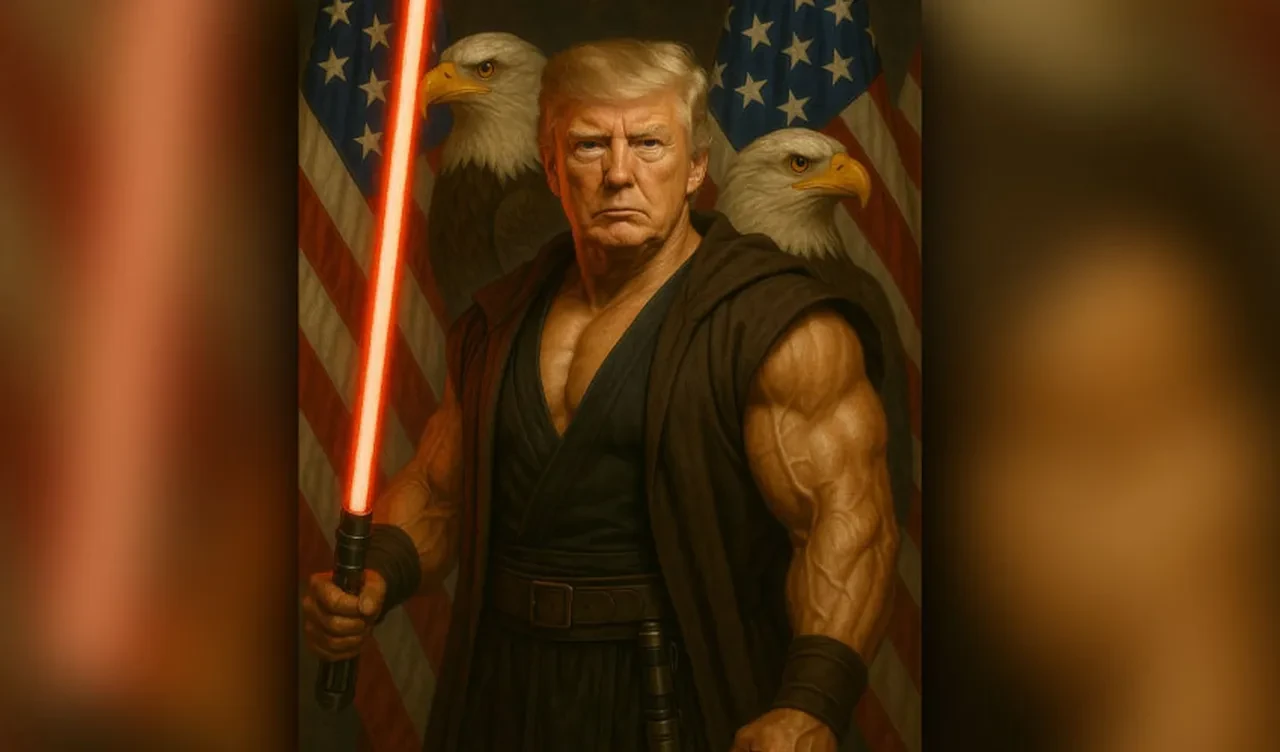 Sith lordu Trump! Sosyal medyayı Star Wars görseliyle karıştırdı, mesajını verdi