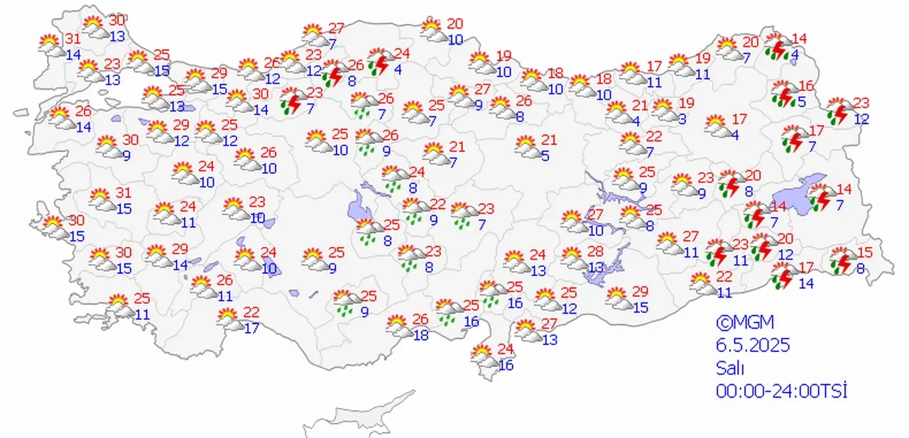 6 Mayıs hava durumu | Bunaltıcı sıcaklar başlıyor! Meteoroloji tarih verdi