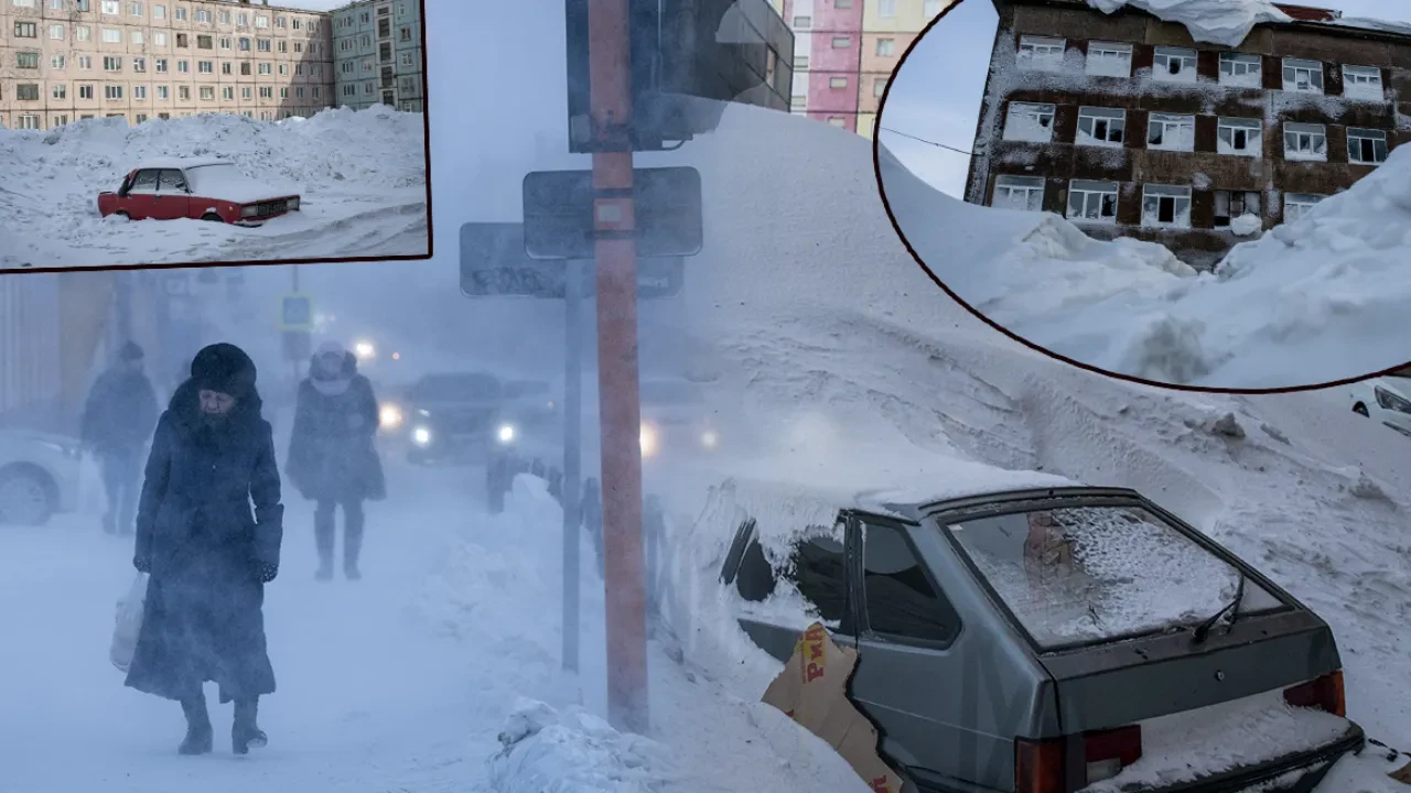 Fotoğraflar korku filmlerini aratmıyor! Karın altında yaşayan şehir