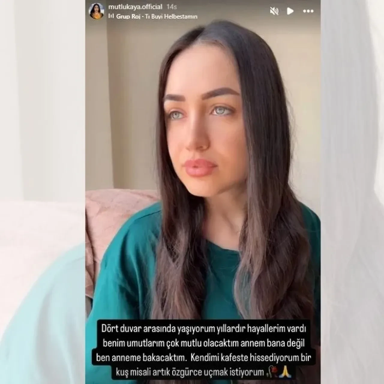 Mutlu Kaya son paylaşımıyla yürekleri sızlattı: Dört duvar arasında yaşıyorum