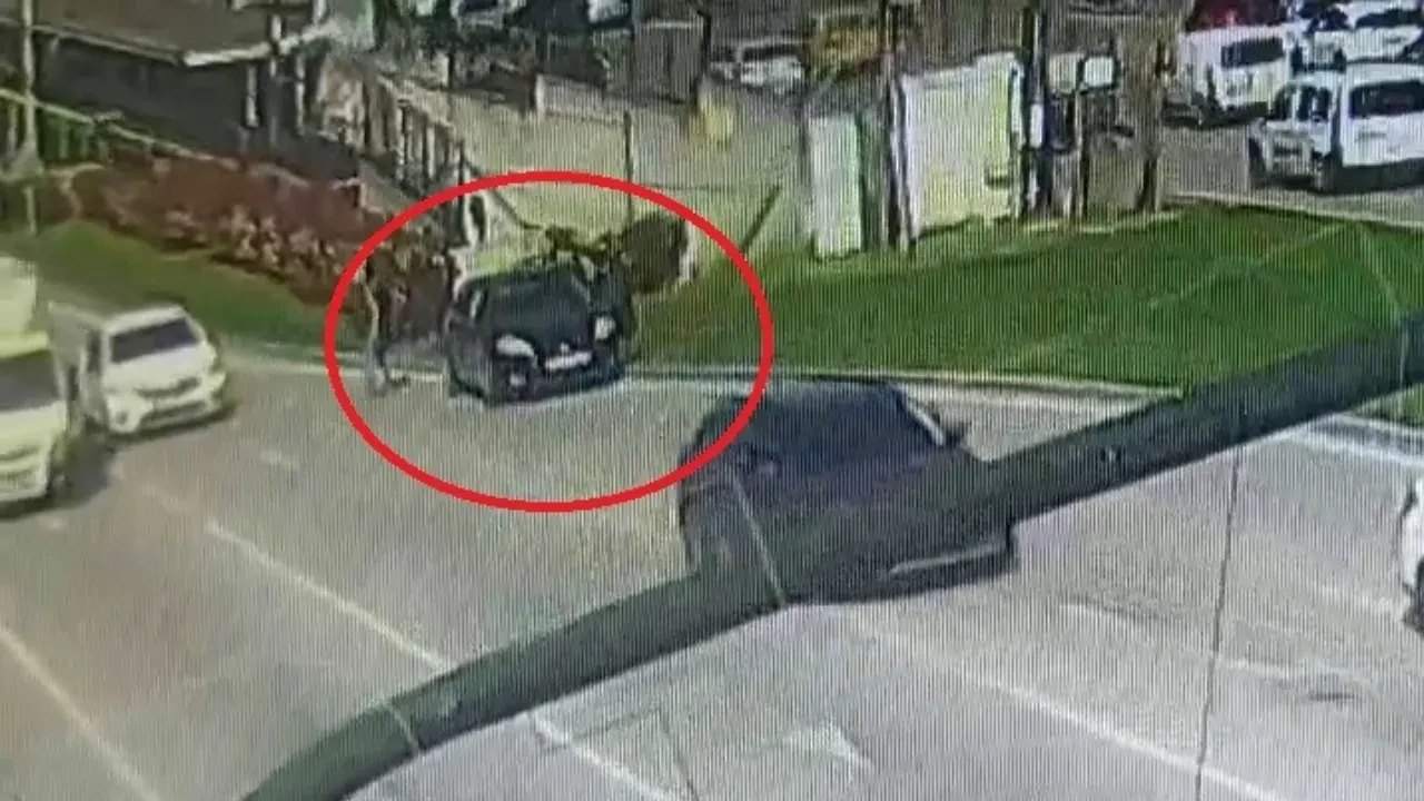 Çaldığı araçla yolda kalınca yakayı ele verdi! İşte o anlar