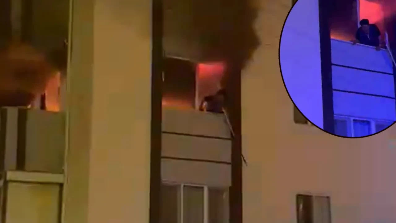 Çöp evde yangın faciası! Alevlerin içinden ölüme böyle atladı
