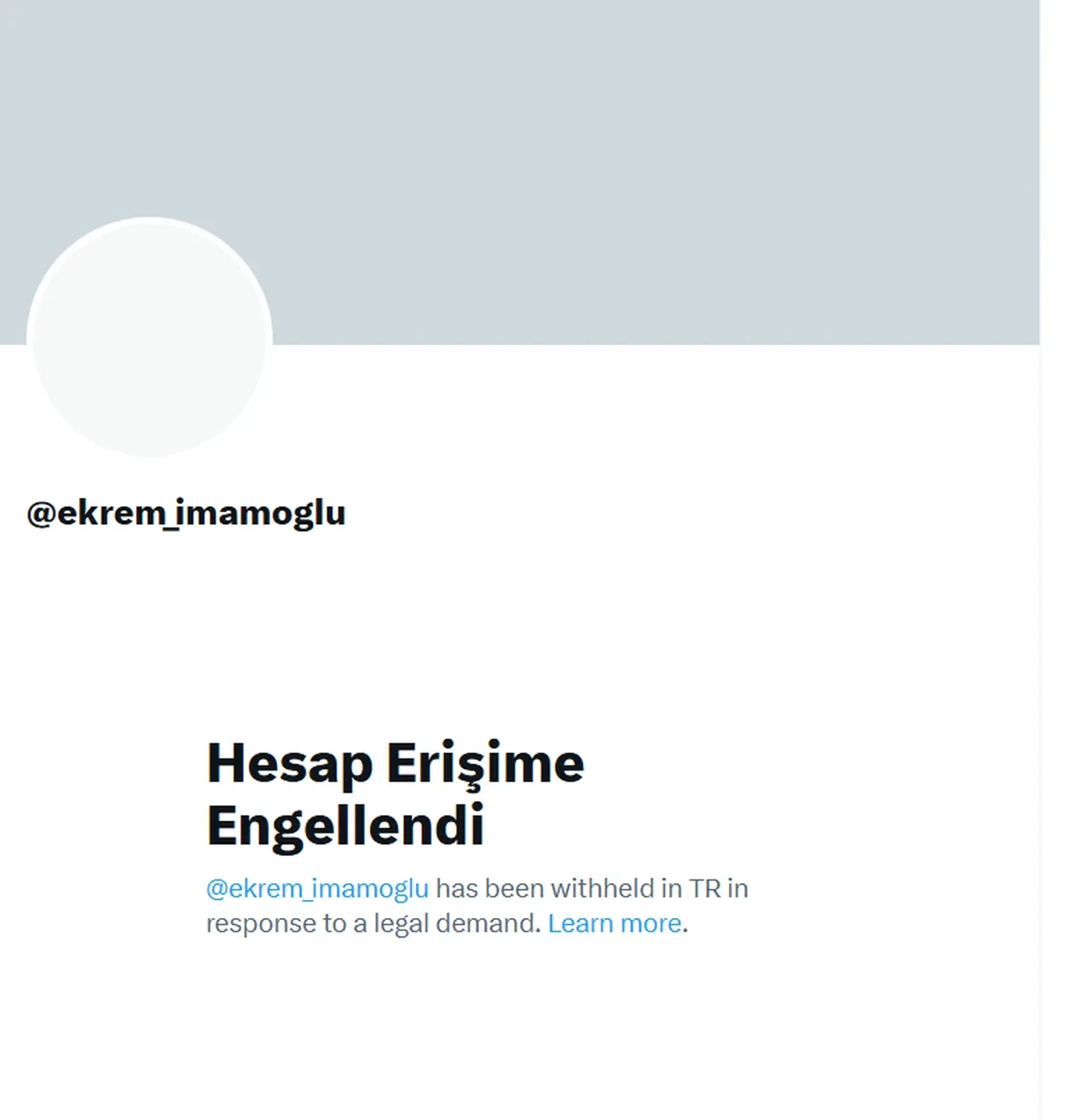 Ekrem İmamoğlu'nun X hesabı erişime engellendi