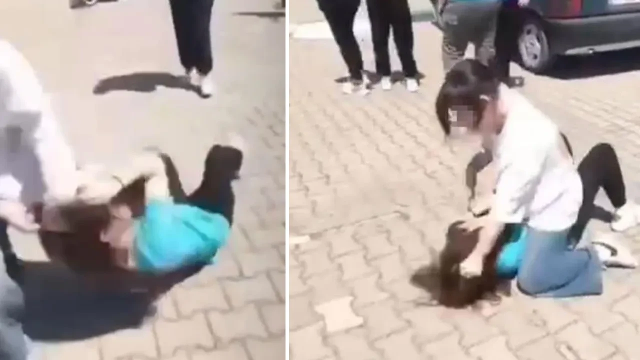 Sivas'tan sonra şimdi de Bursa! Akran zorbalığı kamerada: Saçından tutup sürükledi 