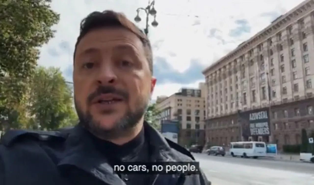 Zelenskiy Kiev'de sokağa indi, Rus lider Putin'e mesajını verdi