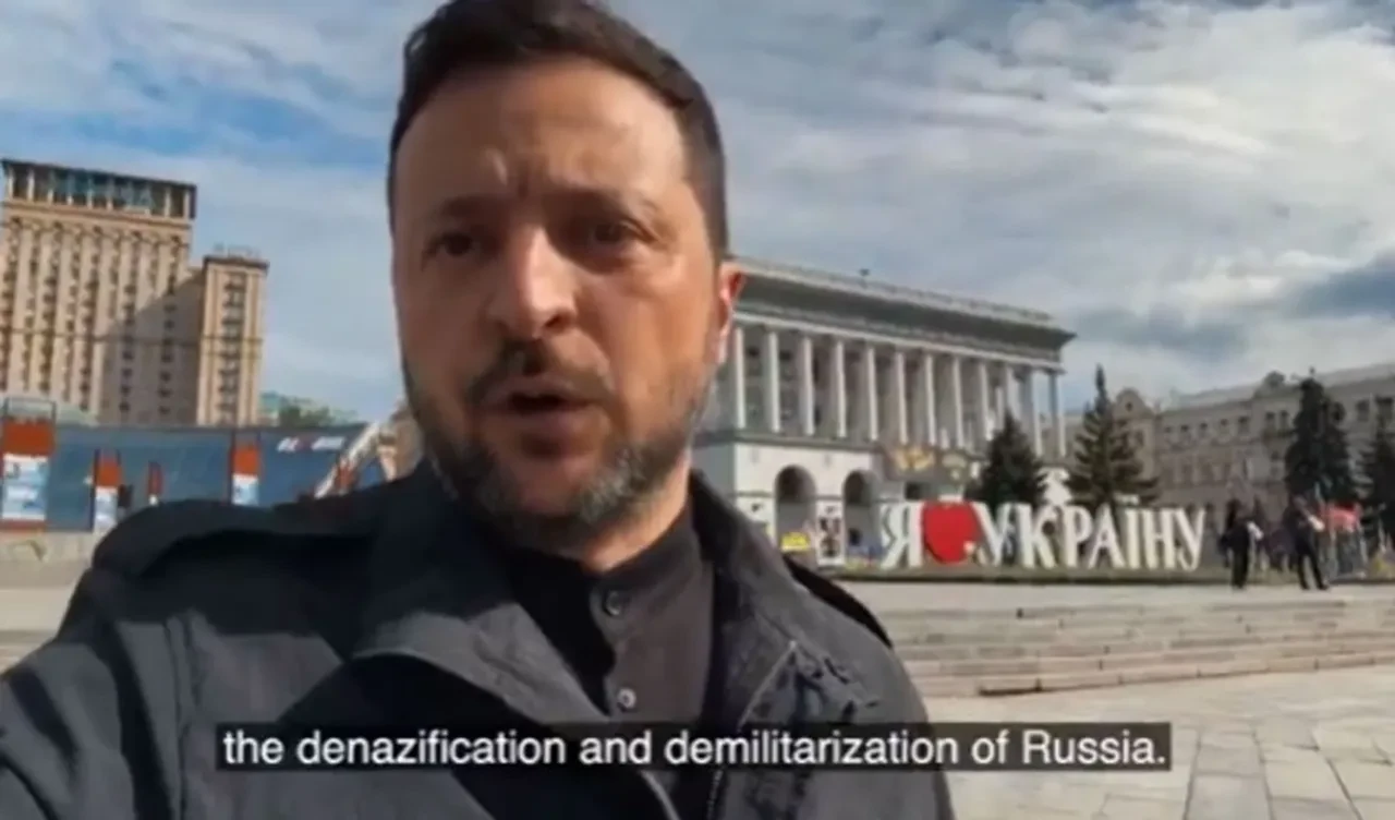 Zelenskiy Kiev'de sokağa indi, Rus lider Putin'e mesajını verdi