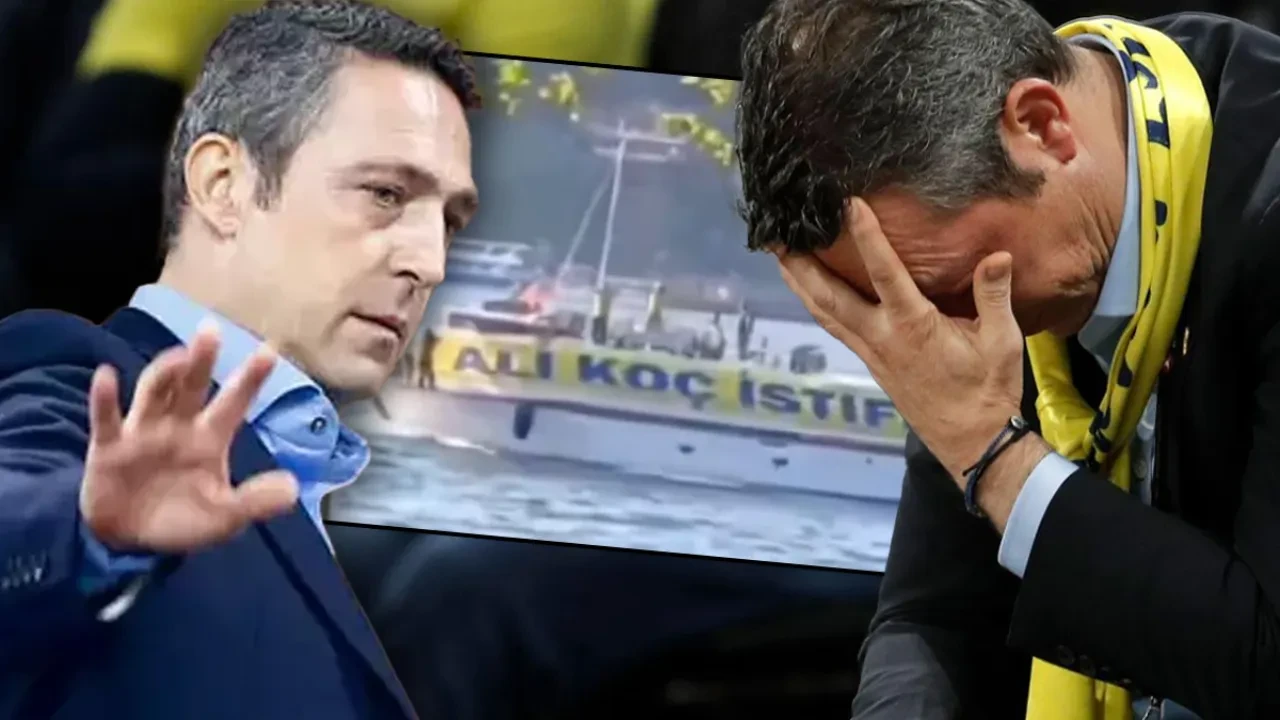 Ali Koç'a tepkiler dinmiyor! Bu sefer de yalısının önünde istifa pankartı açtılar