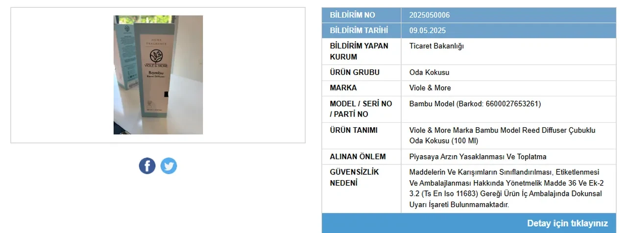 Bakanlık ifşaladı! Bir oda kokusunun daha satışı yasaklandı: Acil toplatma kararı alındı