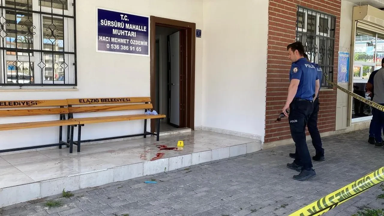 Elazığ’da muhtar silahlı saldırıda yaralandı