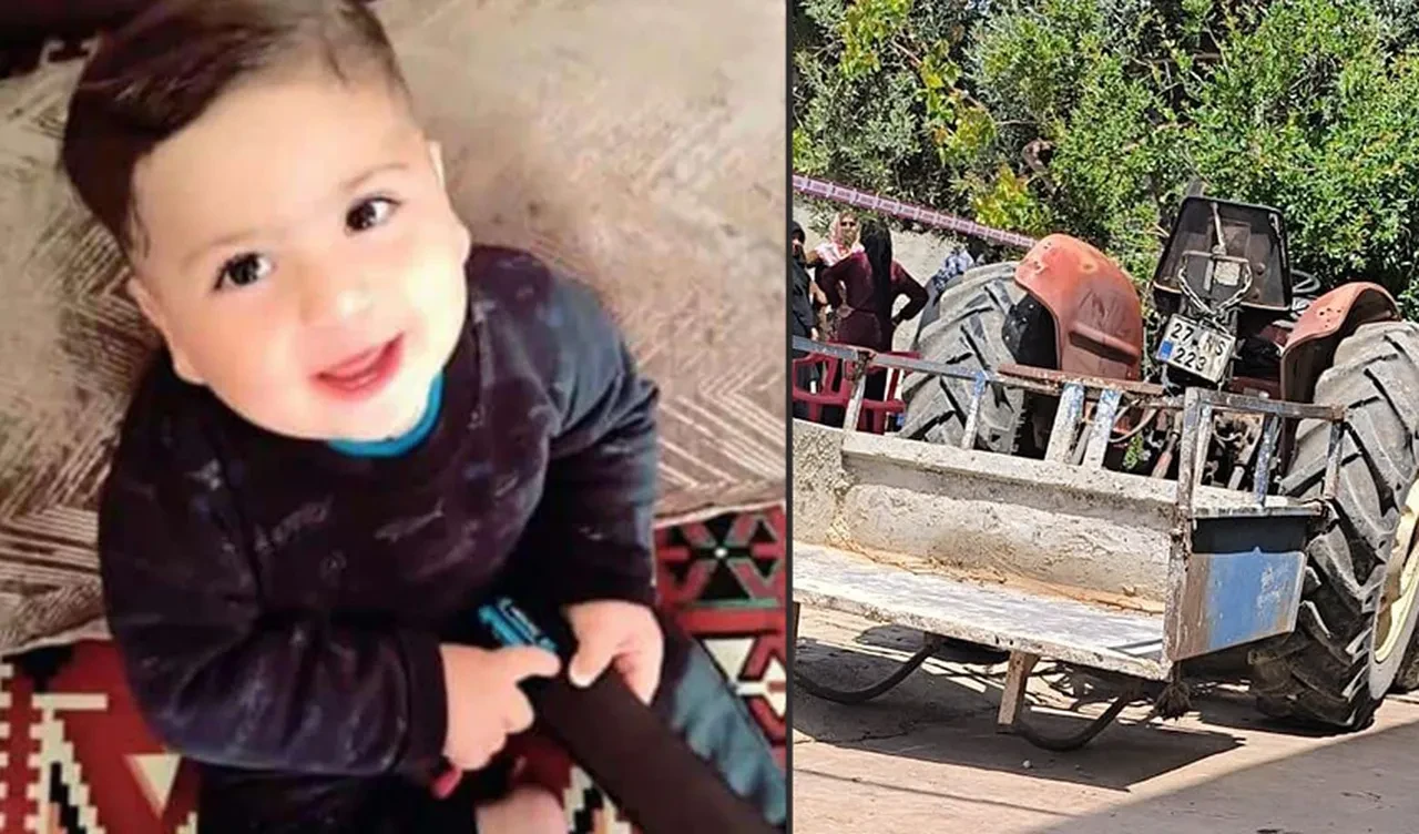 Feci olay! Traktörle oynayan 2 yaşındaki çocuk 1 yaşındaki kuzenini ezdi