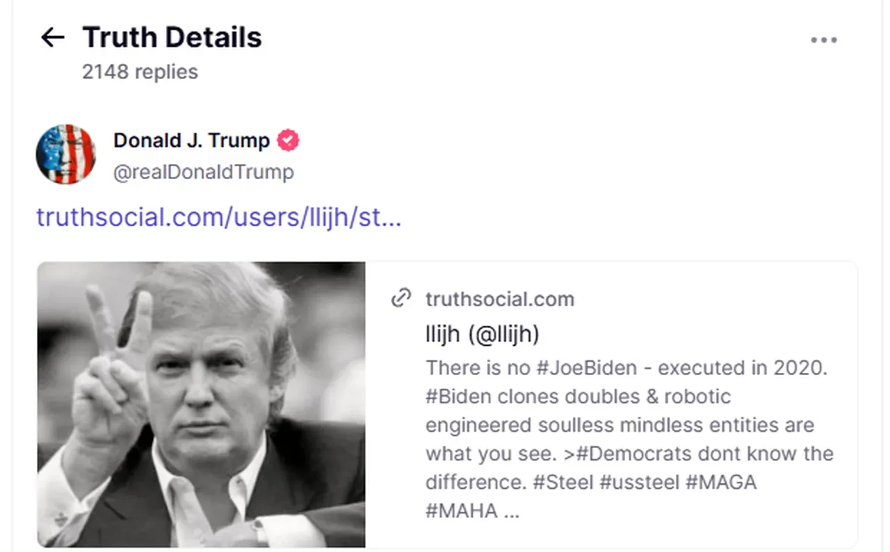 Donald Trump paylaştı, ortalık karıştı: Joe Biden öldü, yerine klonu geçti