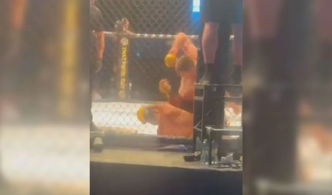 Kafes dövüşünde İsrailli rakibine her yumrukta 'Filistin'e özgürlük' dedi