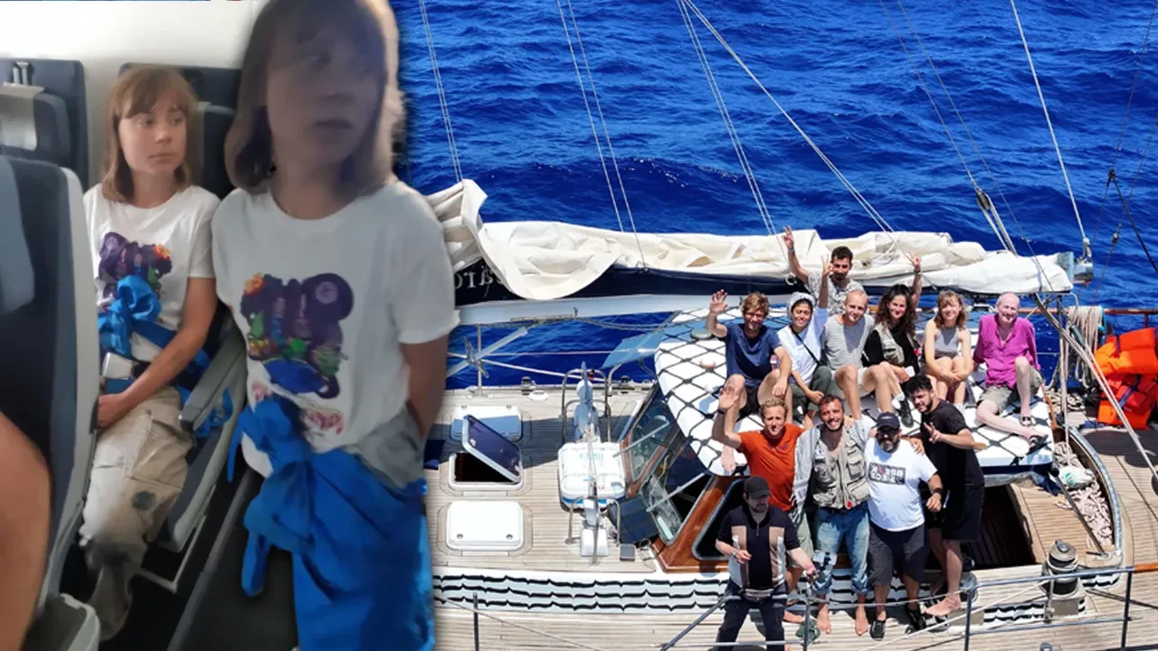 Gazze'ye yardım götüren Madleen gemisindeki bazı aktivistler sınır dışı edildi! 5 Fransız İsrail'de yargılanacak