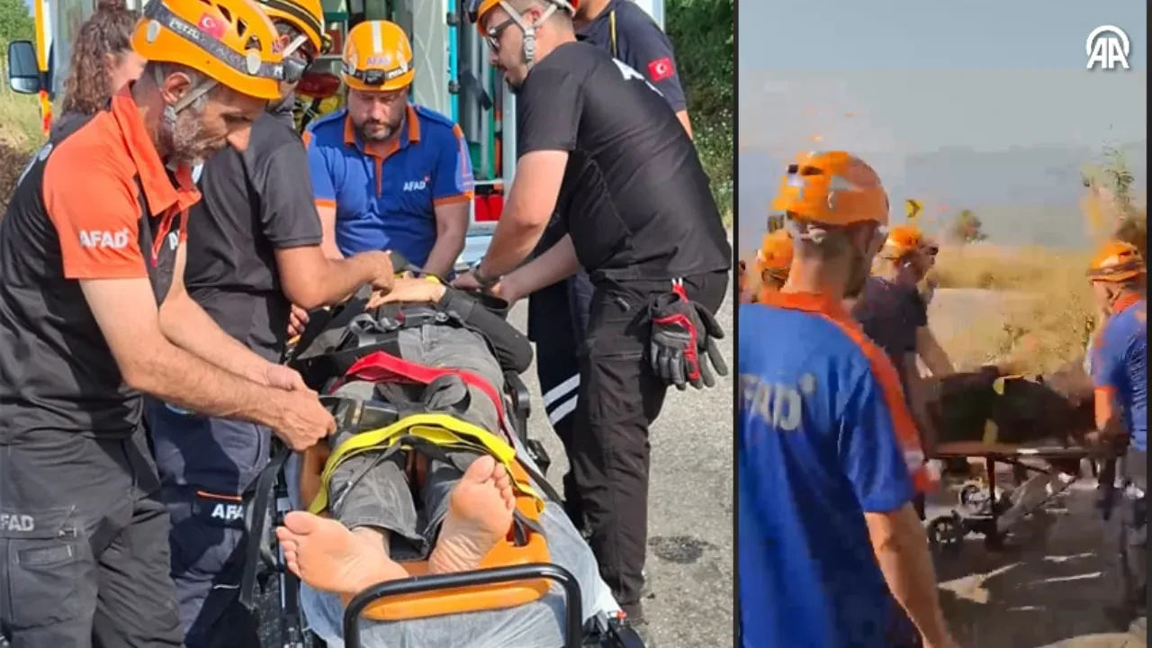 İzmir'de yamaç paraşütü kazası: 75 yaşındaki pilot yaralandı
