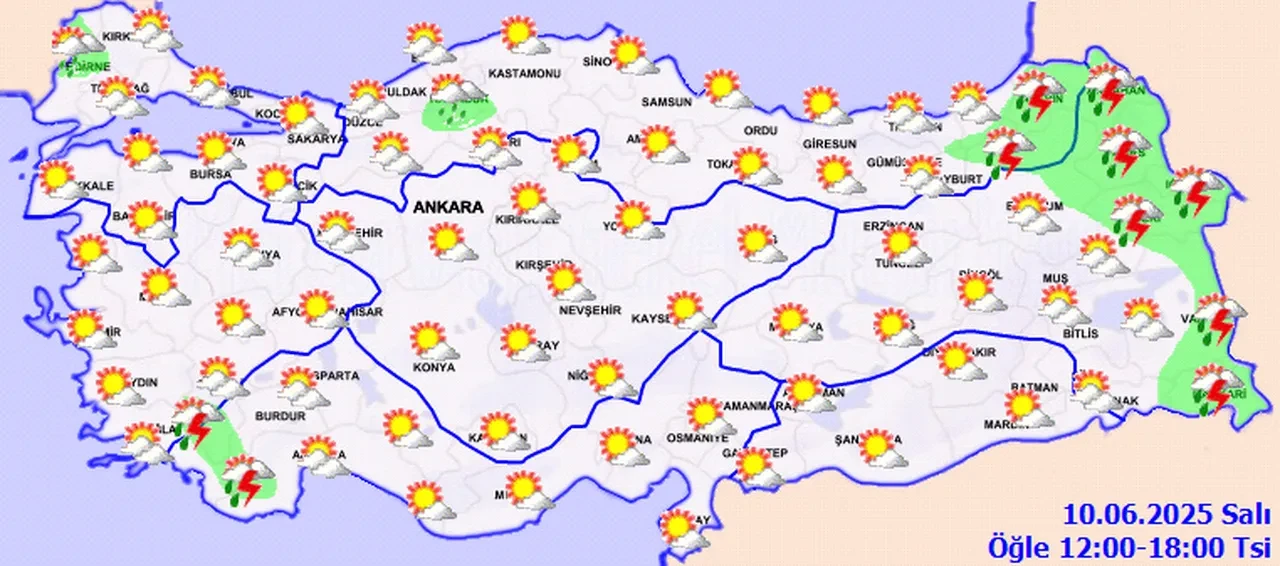 Meteoroloji'den yağmur uyarısı: 10 ilde sağanak etkili olacak