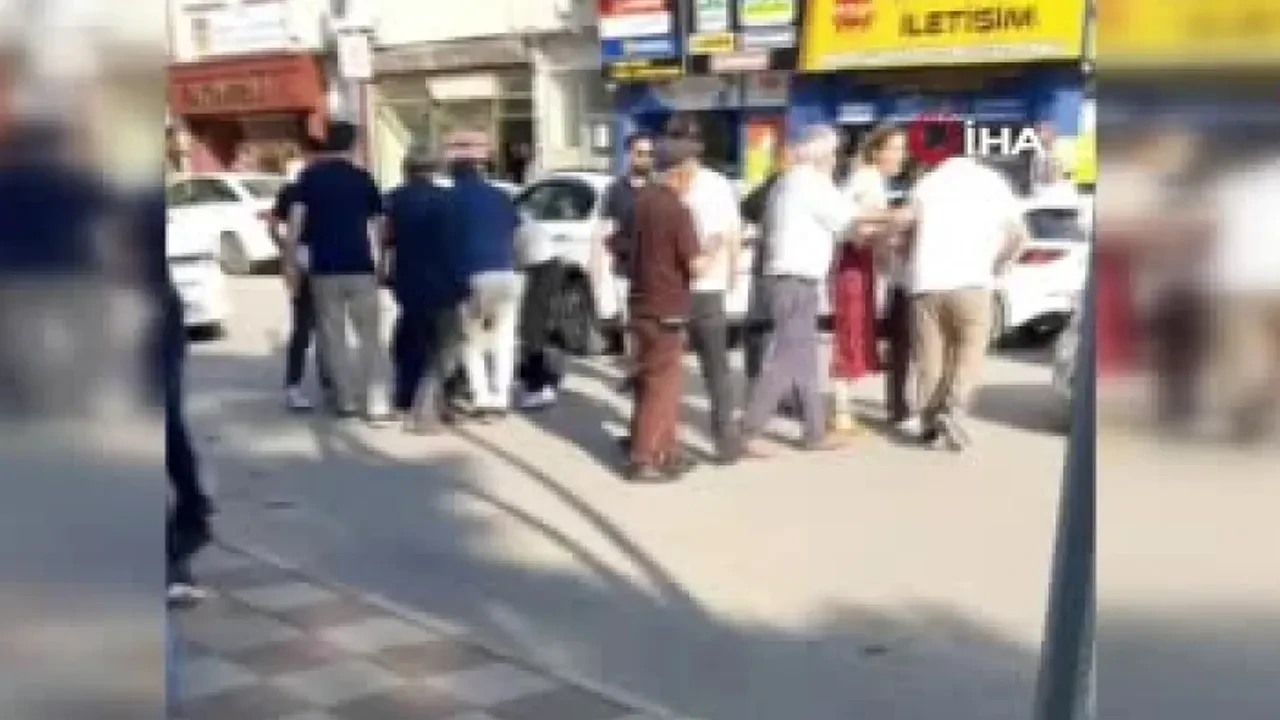 Gaziye çirkin saldırı! Trafik tartışmasında dakikalarca darp edildi 
