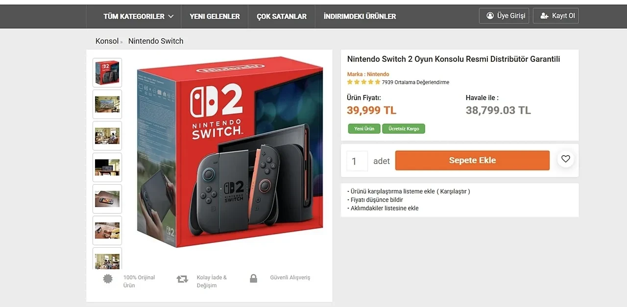Nintendo Switch 2 daha satışa çıkmadan zamlandı: İşte yeni Türkiye fiyatı