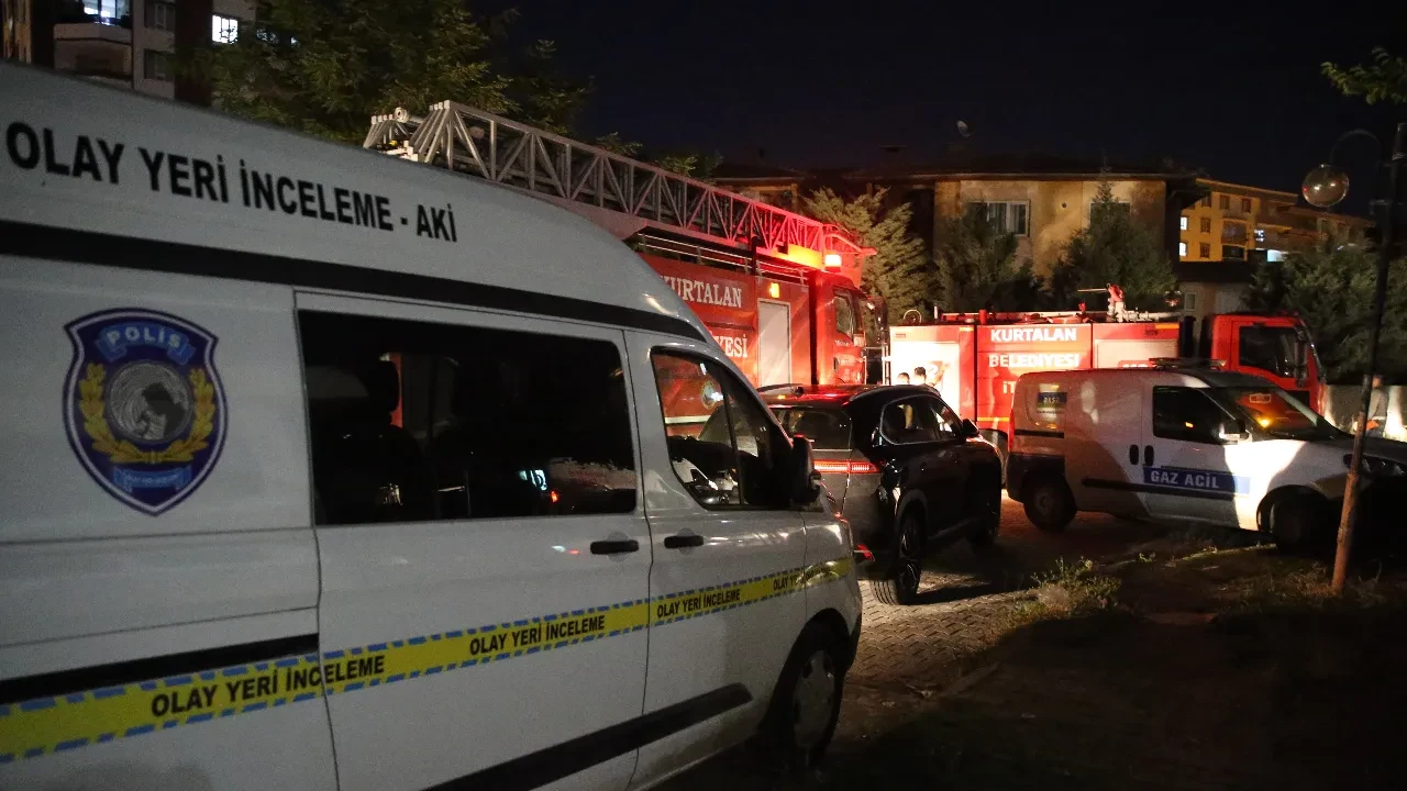 Polis lojmanında yangın! 13 kişi hastanelik oldu