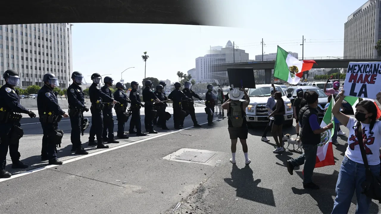 Trump'ın göçmen politikasına karşı protestolar çatışmaya dönüştü: Los Angeles'ta sokağa çıkma yasağı!