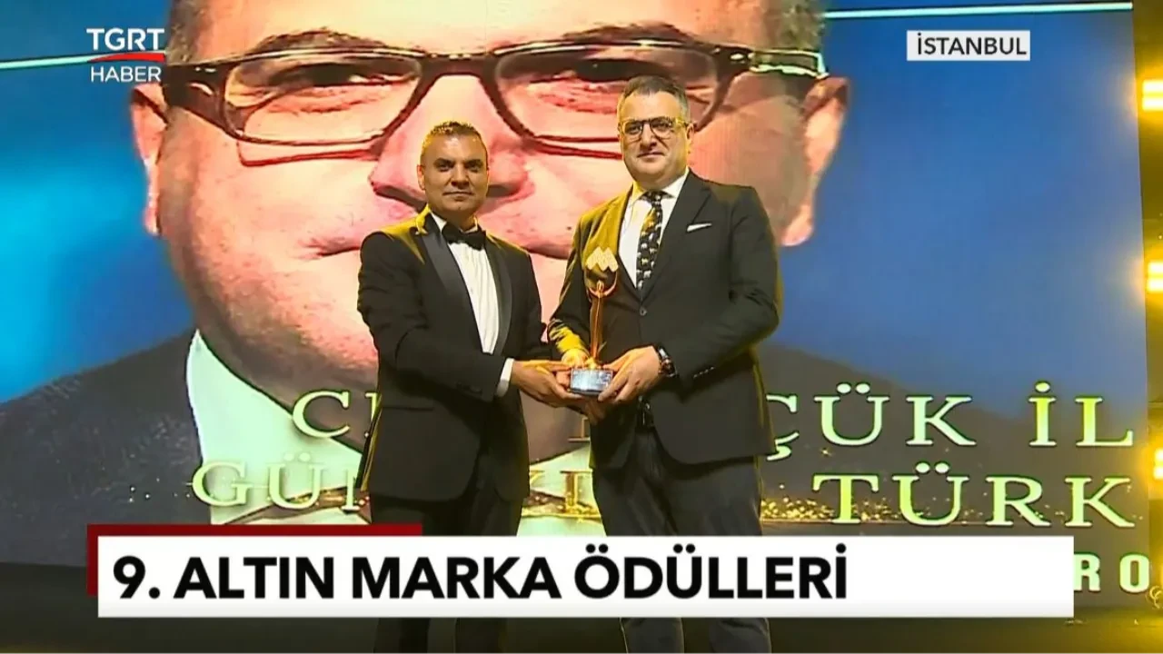 Türkiye Altın Marka Ödülleri 9. kez sahiplerini buldu: TGRT Haber’den Cem Küçük’e ödül
