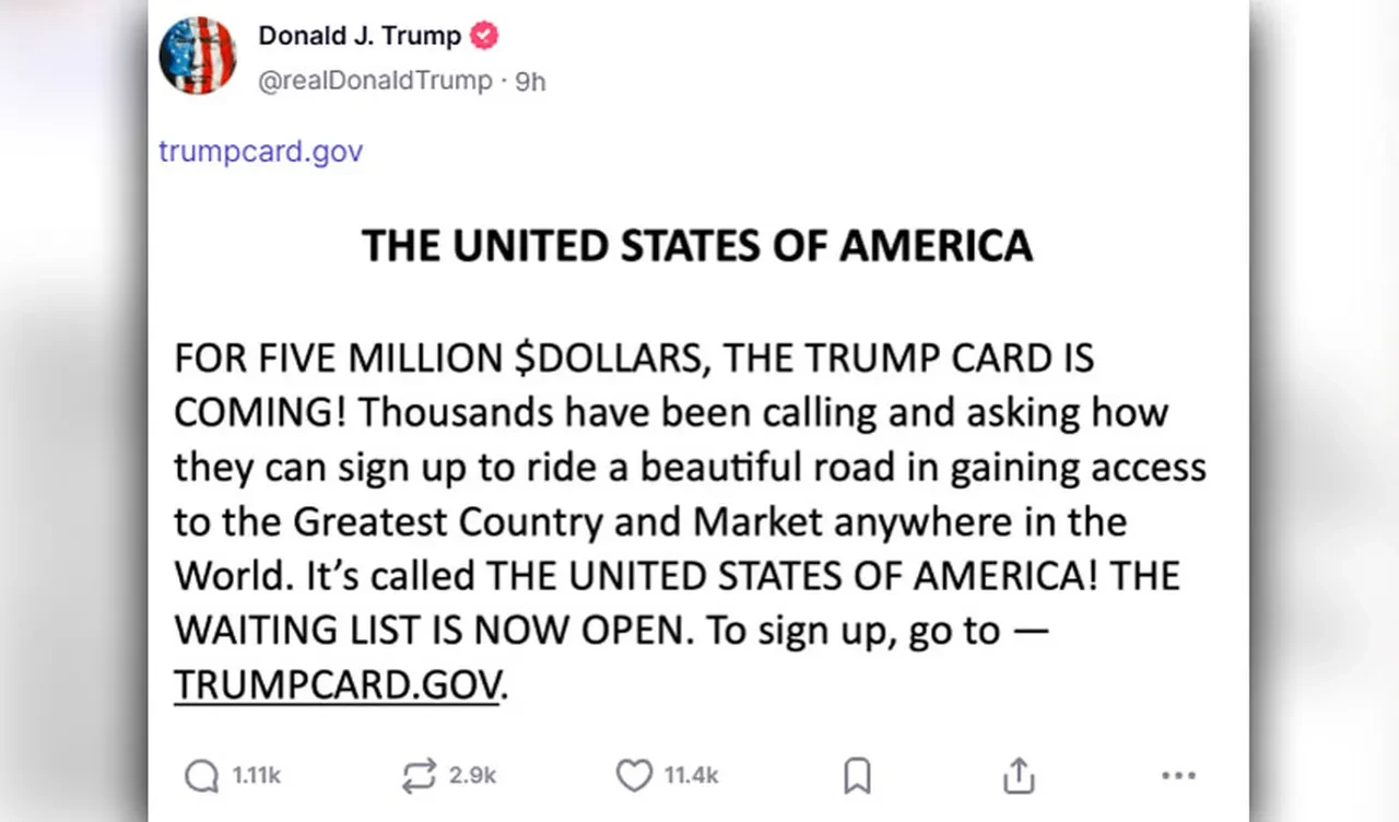 ABD lideri Trump, zenginlere 'altın kart' için adres verdi, başvurular başladı