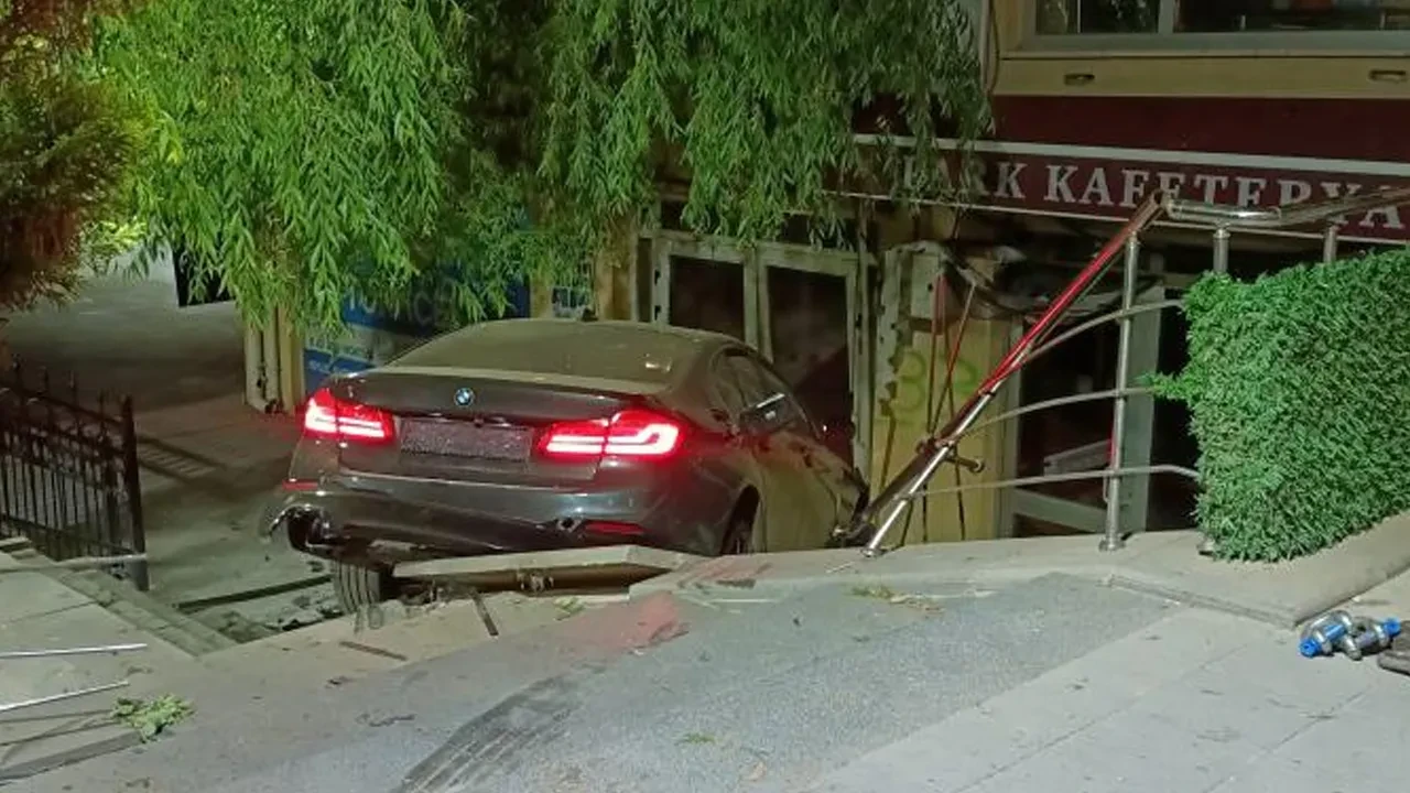 Gece saatlerinde yürekleri ağza getiren kaza!