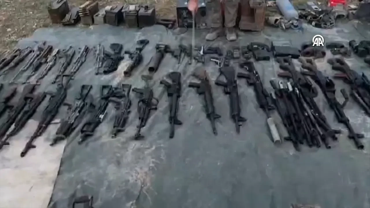 MSB görüntüleri paylaştı! İşte Irak'ın kuzeyinde ele geçirilen mühimmat