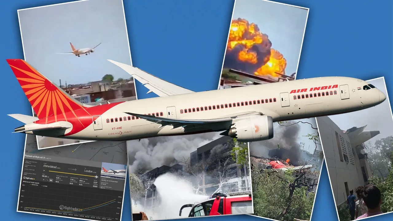 Son dakika | Hindistan'da yolcu uçağı yerleşim yerine düştü! Şehir savaş alanına döndü