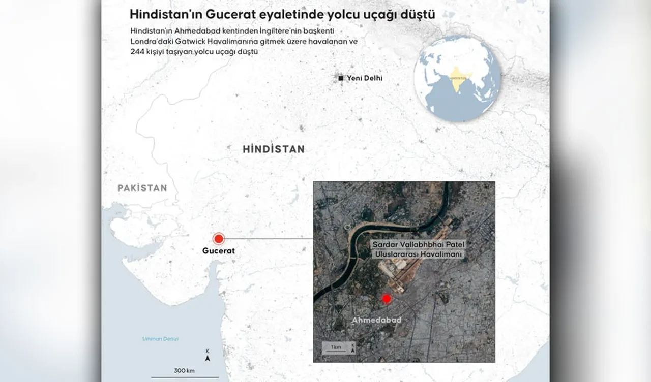 Hindistan'da yolcu uçağı yerleşim yerine düştü! Şehir savaş alanına döndü